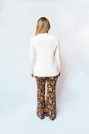 Pantalone in Jaquard a zampa Clarissa